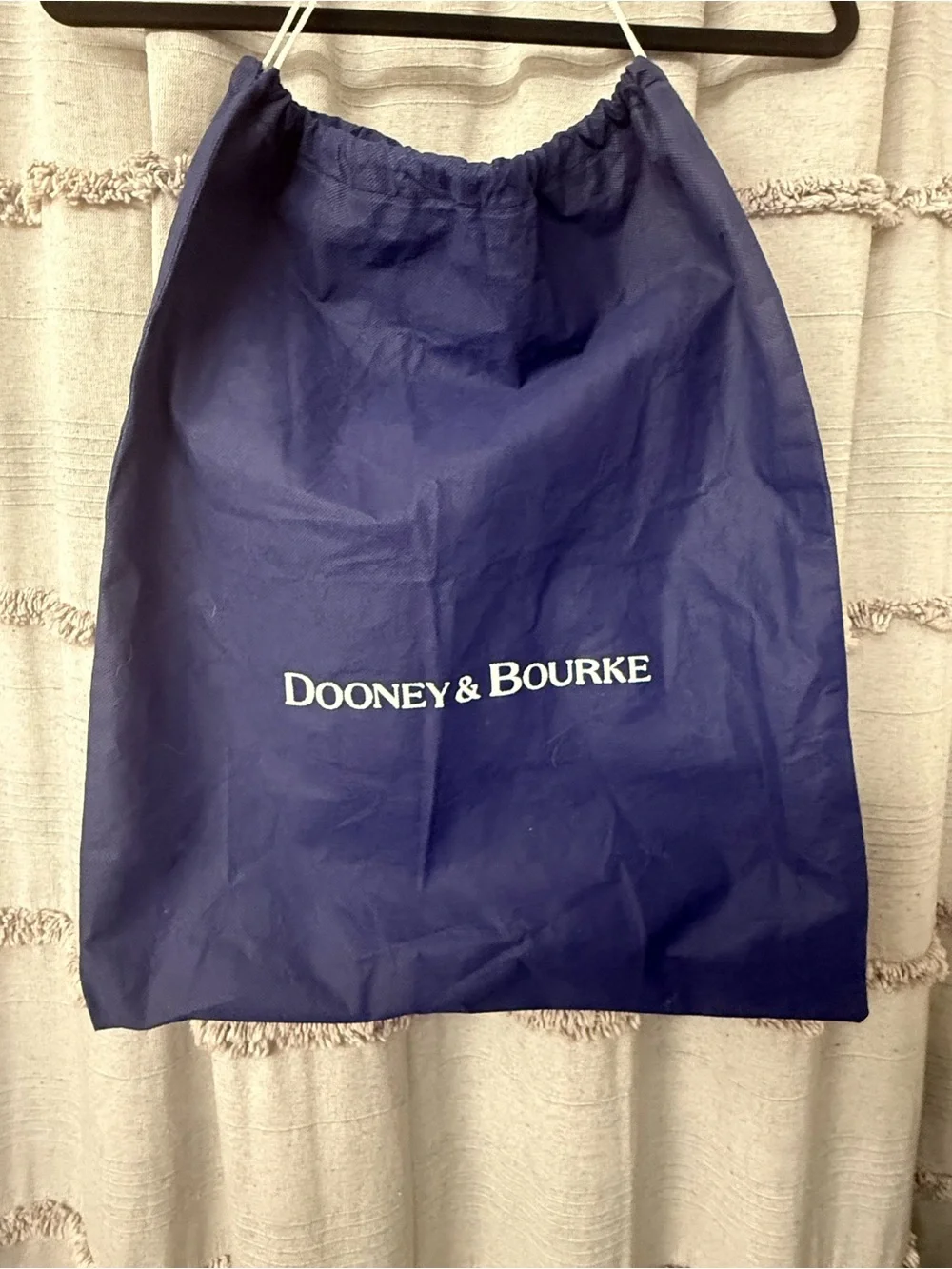Dooney & Bourke Orange Nylon Shoulder Bag w/Braided Leather Handles w/Dust Bag